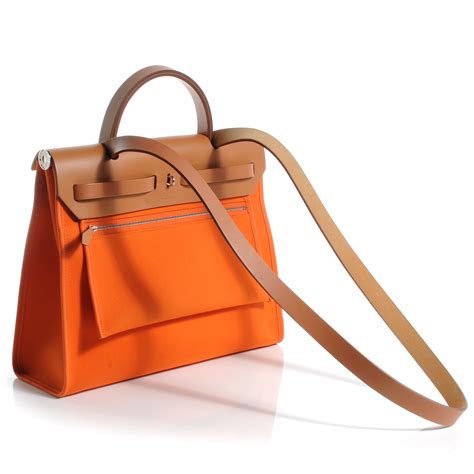 hermes herbag orange|hermes herbag zip bag.